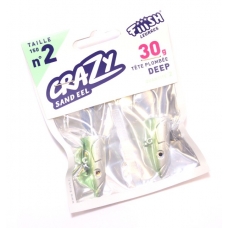Cabeçotes Fiiish Crazy Sand Eel 150 Nº2 30gr Deep Unidades:2 (ref: CSE222) Cabeçotes Fiiish Crazy Sand Eel 150 Nº2 30gr Deep Unidades:2 (ref: CSE222)
